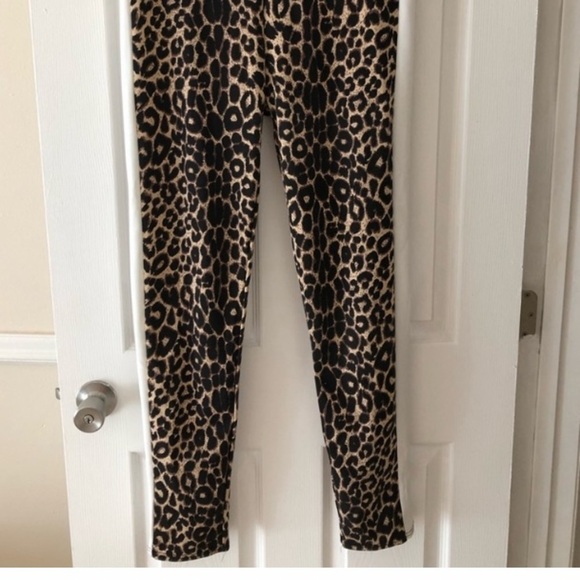 Pretty little thing Animal print leggings with stripes on the sides new size 12 - Picture 3 of 7